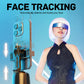 Suporte para celular com rastreamento facial automático e controle por gestos.