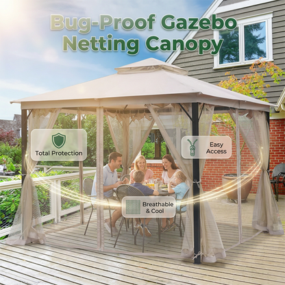 🌞 Promoção Imperdível de Verão: 50% de desconto em tela mosquiteira universal para gazebo