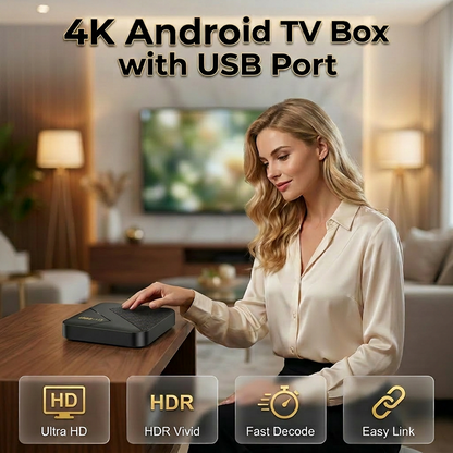 🍿 Smart TV Box Android com Bluetooth — Assista Netflix | Prime Video | BBC iPlayer em 4K