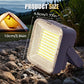 Luz de camping portátil e à prova d'água com energia solar