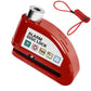 Trava de disco com alarme antifurto para motocicleta