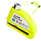 Trava de disco com alarme antifurto para motocicleta