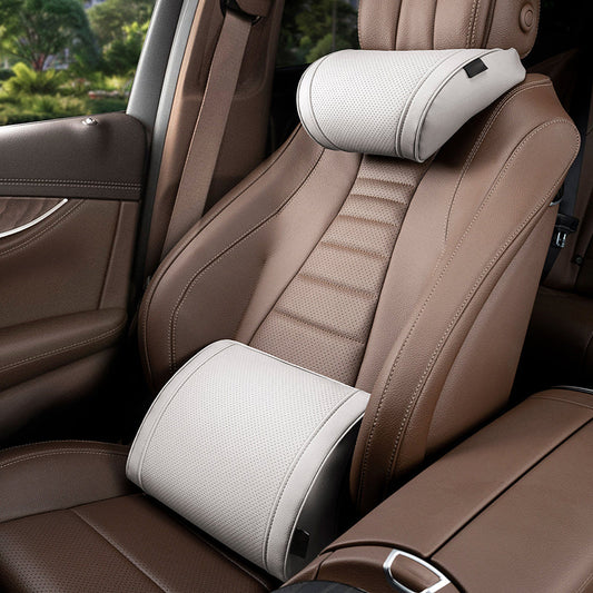🥳PROMOÇÃO IMPERDÍVEL DE 2026🥳💞MAIS DE 50 MIL VENDIDOS!💥🚗✨ Promoção Relâmpago com 50% de desconto! Conjunto ergonômico de apoio de cabeça e lombar para bancos de carro