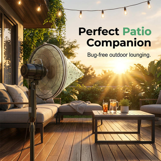 Armadilha para mosquitos com ventilador ecológico