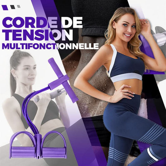 💪🦵🌀Faixa Elástica com Pedal para Exercícios
