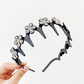 Conjunto de tiara ondulada com cristais - Acessório de cabelo leve, antiderrapante e feminino, com formato ondulado e detalhes em cristais brilhantes, ideal para casamentos e uso diário.