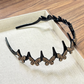 Conjunto de tiara ondulada com cristais - Acessório de cabelo leve, antiderrapante e feminino, com formato ondulado e detalhes em cristais brilhantes, ideal para casamentos e uso diário.