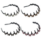 Conjunto de tiara ondulada com cristais - Acessório de cabelo leve, antiderrapante e feminino, com formato ondulado e detalhes em cristais brilhantes, ideal para casamentos e uso diário.
