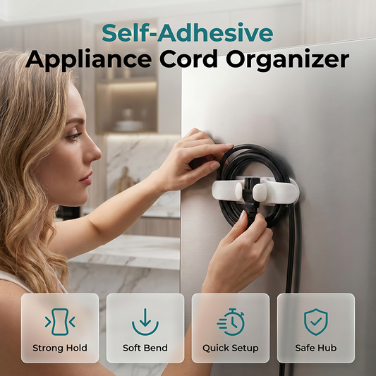 🔌🧹✨Organizador de cabos autoadesivo de silicone para eletrodomésticos