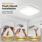 💡50% de desconto exclusivo | Luminária de teto LED moderna e minimalista | Luminária quadrada de embutir que protege os olhos | Luminária de teto dimerizável com 3 cores para sala de estar, cozinha e escritório