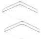 💡50% de desconto exclusivo | Luminária de teto LED moderna e minimalista | Luminária quadrada de embutir que protege os olhos | Luminária de teto dimerizável com 3 cores para sala de estar, cozinha e escritório