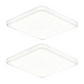 💡50% de desconto exclusivo | Luminária de teto LED moderna e minimalista | Luminária quadrada de embutir que protege os olhos | Luminária de teto dimerizável com 3 cores para sala de estar, cozinha e escritório