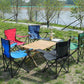 Cadeira de camping dobrável e portátil com porta-copos