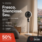 ⚡ Estoque limitado🌬️Ventilador de pedestal oscilante silencioso com 3 velocidades – Circulador de ar doméstico ajustável❄️ Rotação de 360°✔️Três velocidades de ventilação, silencioso durante o sono 🤫