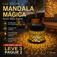 ☀️ Lâmpada solar Mandala para jardim e terraço – Lâmpada de chão e aplique de parede 2 em 1 – Decoração ornamental com efeito vintage – À prova de ferrugem e duradoura